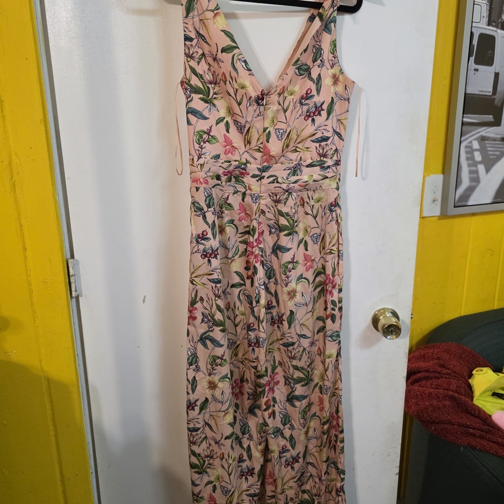 Sam Edelman Floral Dress with Pink and Green Accents